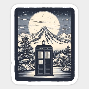 Japanese Tardis Sticker